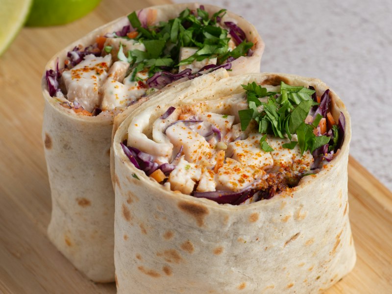 Illustrative photo of a breakfast burrito